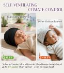 OLESILK Adjustable Silk Baby Bonnet for Toddlers