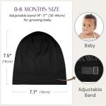 OLESILK Adjustable Silk Baby Bonnet for Toddlers