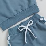 Plaid Long Sleeve Toddler Outfit Set for Boys