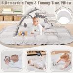 5-in-1 Plush Baby Play Gym and Activity Mat