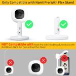iTODOS Baby Monitor Mount Compatible with Nanit Pro Smart Baby Monitor & Flex Stand, Versatile Twist Mount Without Tools or Wall Damage,Travel Baby Monitor Accessory -White