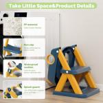 COOSEYA Toilet Seat, Potty Training Seat for Toddler, Upgraded 2-in-1 Potty Toilet Training for Boys and Girls,Waterproof Cushioned Mat with Non-slip Step Stool