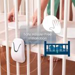 Babysense True Sleep HD Video Baby Monitor with Camera and Audio & Baby Sleep Breathing Movement Monitor, No Wifi, Non Wearable Non Contact Monitoring with 2 Under-Mattress Sensors, Full Crib Coverage