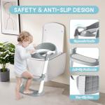 Cooseya Soft Non-Slip Toddler Toilet Seat Step