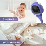 2K HD Baby Monitor with Breathing Tracker & Night Vision