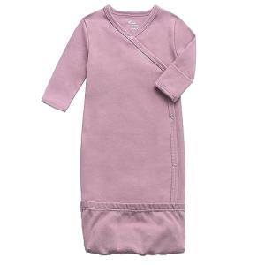 Organic Cotton Baby Kimono Gown with Mittens