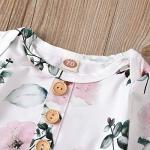 Moru Organic Cotton Floral Baby Girl Gown