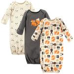 Hudson Baby Unisex Cotton Gowns, Forest Print