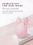 Pink Bunny Egg Teether and Rattle Toy