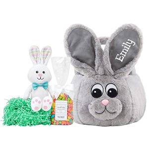Personalized Plush Easter Basket for Kids