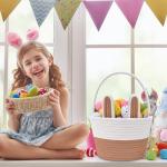 Personalized Bunny Easter Basket for Kids