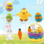 AMSHINE 7-Piece Easter Plush Playset for Kids