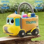 Personalized Construction Truck Plush Easter Basket