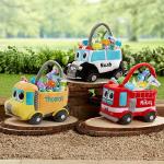 Personalized Construction Truck Plush Easter Basket