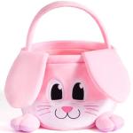 Pink Bunny Basket for Easter Egg Hunts