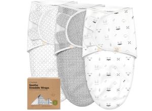KeaBabies 3-Pack Organic Baby Swaddle Sleep Sacks