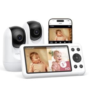 Momcozy BM04 WiFi Baby Monitor with 2 Cameras