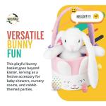Bunny Easter Basket with Handle for Babies and Toddlers