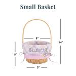 Personalized Easter Basket for Kids with Embroidery