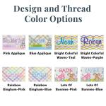 Personalized Easter Basket for Kids with Embroidery