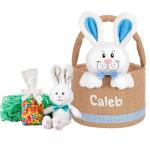 Personalized Easter Basket for Kids with Bunny