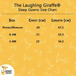 Laughing Giraffe Long Sleeve Baby Gown (Pink)