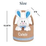 Personalized Easter Basket for Kids with Bunny