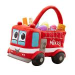 Personalized Fire Truck Plush Basket for Kids