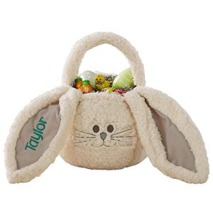 Personalized Plush Bunny Easter Treat Bag for Baby
