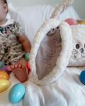 Personalized Plush Bunny Easter Treat Bag for Baby