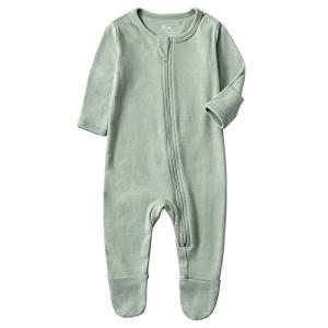 Organic Cotton Zip Front Sleeper Pajamas for Newborns