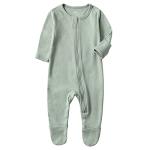 Organic Cotton Zip Front Sleeper Pajamas for Newborns