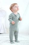 Organic Cotton Zip Front Sleeper Pajamas for Newborns
