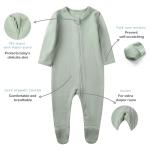 Organic Cotton Zip Front Sleeper Pajamas for Newborns