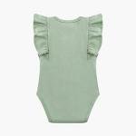 O2 Baby Organic Cotton Ruffle Romper Set