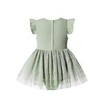 Organic Cotton Baby Girl Ruffle Romper Set
