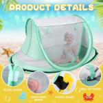 Large UPF 50+ Baby Beach Tent with Mosquito Net