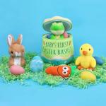Personalized Plush Easter Basket Stuffers for Babies