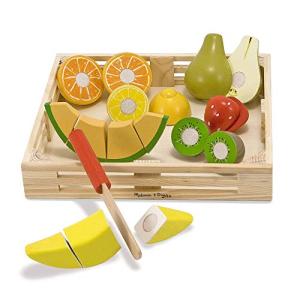 Melissa & Doug Wooden Toy Fruit Cutting Set