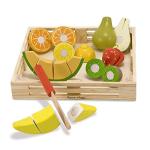 Melissa & Doug Wooden Toy Fruit Cutting Set