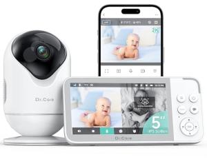 Dr.Care VistaView Smart WiFi Baby Monitor, 5”