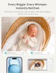 Dr.Care VistaView Smart WiFi Baby Monitor, 5”