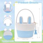 Personalized Blue Bunny Easter Basket for Kids