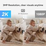 2K Baby Monitor with App and 360° View
