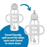 Dr. Brown's Narrow Sippy Straw Bottle - 8oz/250mL