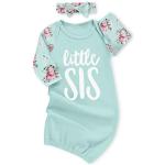 Newborn Baby Girl Little Sister Sleeper Gown