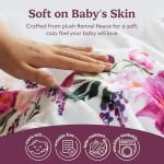 Baby Girl Monthly Milestone Blanket - Floral Design