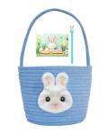 Kids' Easter Bunny Gift Basket with Card (Blue)