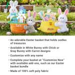 Personalized Bunny Easter Basket for Kids