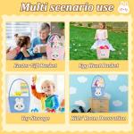 Kids' Easter Bunny Gift Basket with Card (Blue)